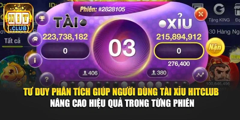 Tư duy phân tích giúp người dùng Tài xỉu Hitclub nâng cao hiệu quả trong từng phiên